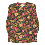 DONNA MORGAN Womens Printed Blouse Pink Long Sleeve Floral UK 12