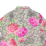 VIRGO Womens Printed Blouse Pink V-Neck Floral UK 20