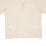 Womens Blouse Beige V-Neck L