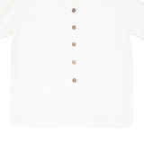 FEEL GOOD Womens Blouse Beige Collared L
