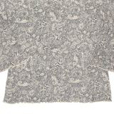 Womens Printed Top Brown V-Neck 3/4 Sleeve Animal Print L