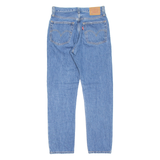 LEVI'S 501 BIG E Jeans Womens Blue Regular Straight Stone Wash W24 L28