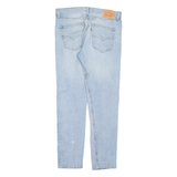LEVI'S 512 Jeans Distressed Womens Blue Slim Tapered Stone Wash W34 L32