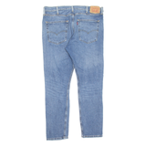 LEVI'S 512 BIG E Jeans Distressed Womens Blue Slim Tapered Stone Wash W38 L30