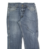 CARHARTT Staff Mens Jeans Blue Regular Straight Stone Wash W34 L32