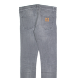 CARHARTT WIP Rebel Pant Mens Jeans Grey Slim Skinny Stone Wash W32 L32