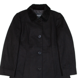 MAX&CO Womens Overcoat Coat Black Knit Wool UK 14