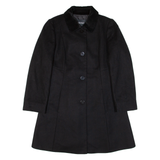 MAX&CO Womens Overcoat Coat Black Knit Wool UK 14