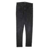 FIRETRAP Mens Jeans Black Regular Skinny W32 L31