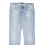 VERSACE JEANS COUTURE Womens Jeans Blue Regular Straight Stone Wash W32 L31