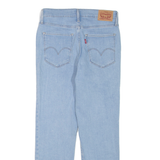 LEVI'S 724 High Rise Crop Womens Jeans Blue Regular Straight W27 L25