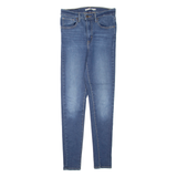 LEVI'S Mile High Womens Jeans Blue Regular Skinny Stone Wash W27 L29