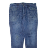 CALVIN KLEIN JEANS Womens Jeans Blue Regular Tapered Stone Wash W34 L31