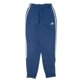 ADIDAS Mens Joggers Blue Tapered XS W22 L29