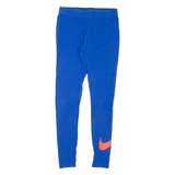 NIKE Womens Leggings Blue Skinny S W24 L28