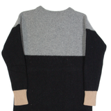 MADEWELL Womens Jumper Dress Black Knit Long Sleeve Knee Length S