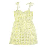THE KOOPLES Womens Fit & Flare Dress Yellow Floral Sleeveless Knee Length M