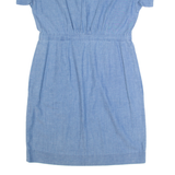 COS Womens Day Dress Blue Short Sleeve Knee Length M