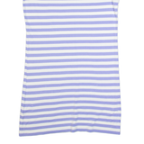 CREW CLOTHING Womens T-Shirt Dress Purple Striped Short Sleeve Knee Length UK 12