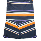 TED BAKER Womens Shift Dress Blue Striped Sleeveless Knee Length S