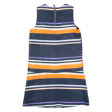 TED BAKER Womens Shift Dress Blue Striped Sleeveless Knee Length S