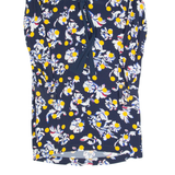 TOMMY HILFIGER Womens Day Dress Blue Floral Long Sleeve Knee Length S