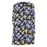 TOMMY HILFIGER Womens Day Dress Blue Floral Long Sleeve Knee Length S
