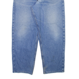 CARHARTT Mens Jeans Blue Regular Tapered Stone Wash W34 L28