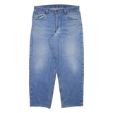 CARHARTT Mens Jeans Blue Regular Tapered Stone Wash W34 L28