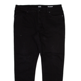 DKNY Mens Jeans Black Regular Straight W36 L32