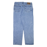 WRANGLER Mens Jeans Blue Regular Straight Stone Wash W36 L32