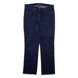 LAUREN RALPH LAUREN Womens Jeans Blue Regular Straight W32 L30