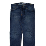 NAUTICA Mens Jeans Blue Regular Straight Stone Wash W34 L34