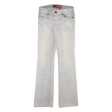 GUESS JEANS Womens Jeans Grey Regular Bootcut Stone Wash W27 L33