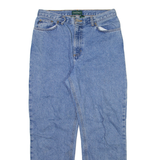 LAUREN RALPH LAUREN Womens Jeans Blue Relaxed Straight Stone Wash W31 L28