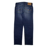 GUESS Mens Jeans Blue Regular Straight Stone Wash W31 L30