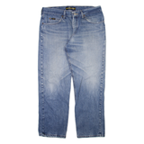LEE Mens Jeans Blue Regular Straight Stone Wash W34 L28