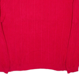 CHAPS RALPH LAUREN Mens Patterned Jumper Red Cable Knit 2XL
