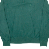 NAUTICA Mens Jumper Green 1/4 Zip Tight Knit M