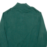 NAUTICA Mens Jumper Green 1/4 Zip Tight Knit M