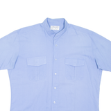 Mens Plain Shirt Blue M