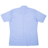 Mens Plain Shirt Blue M