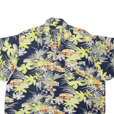 ROSS RIVER Mens Shirt Blue Viscose Crazy Pattern XL