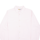 CARHARTT Mens Plain Shirt Pink Long Sleeve S