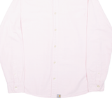 CARHARTT Mens Plain Shirt Pink Long Sleeve S