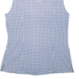 TEDDY'S Womens Shirt Purple Check Sleeveless S