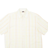 ENZO Mens Shirt Yellow Check M