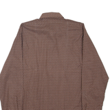 MARSUM Womens Plain Shirt Brown Long Sleeve S