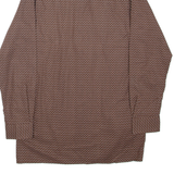 MARSUM Womens Plain Shirt Brown Long Sleeve S