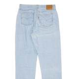 LEVI'S 501 BIG E Jeans Pinstripe Mens Blue Regular Straight W28 L31